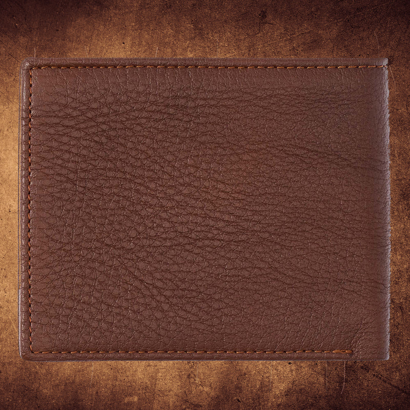 Blessed Is The Man Timber Spice Brown Genuine Leather Wallet - Jeremiah 17:7 (Copy)