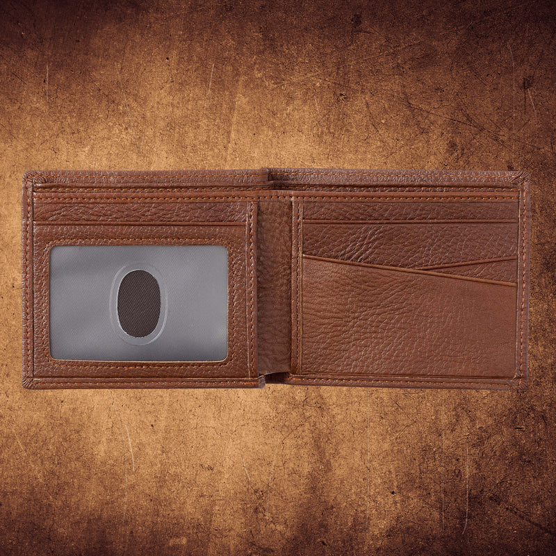 Blessed Is The Man Timber Spice Brown Genuine Leather Wallet - Jeremiah 17:7 (Copy)