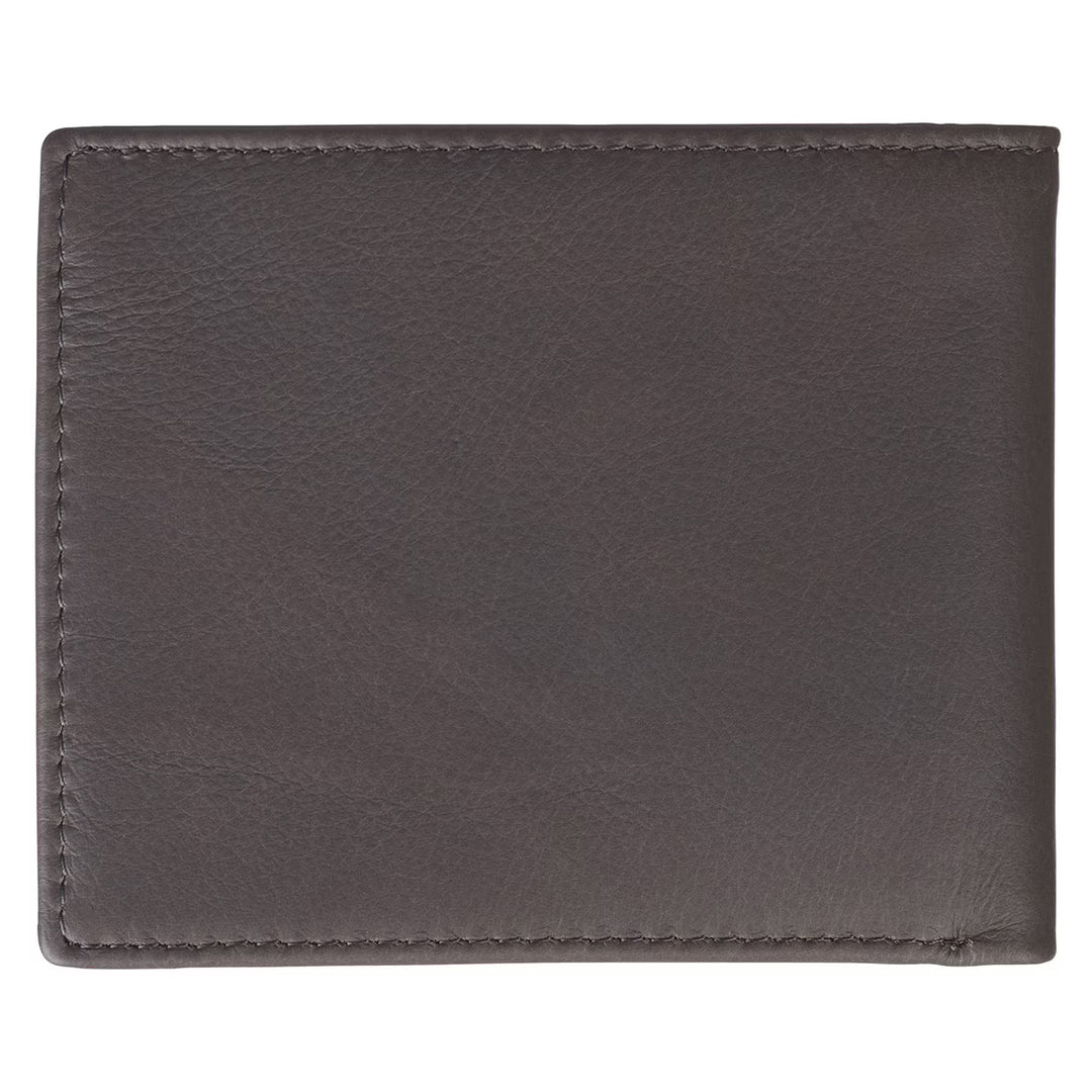 Be Strong in the Lord Charcoal-Brown Genuine Leather Wallet - Ephesians 6:10