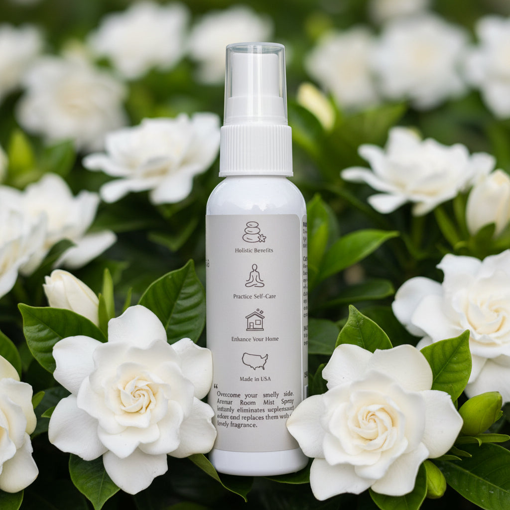 White Gardenia Room Mist Soothing Calming Fragrance Spray 2 Fl Oz