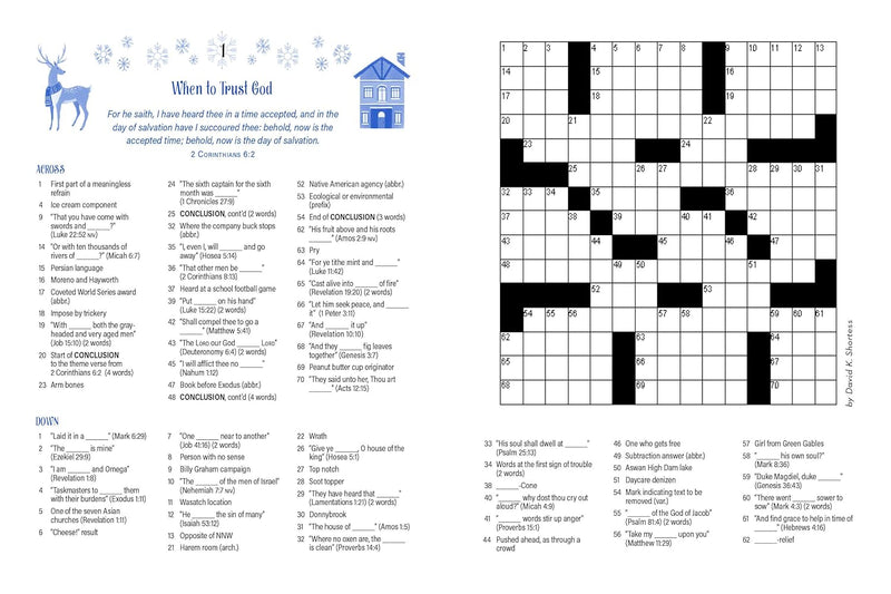 Wonderful Winterful Bible Crosswords: 99 Puzzles! Compiled by Barbour Staff - Activities