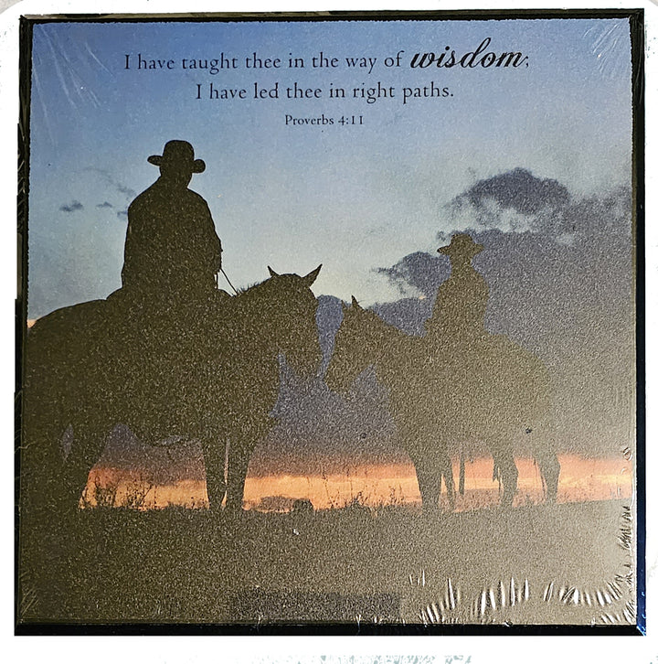 I have taught thee in the way of wisdom 6" x 6" Wood Plaque