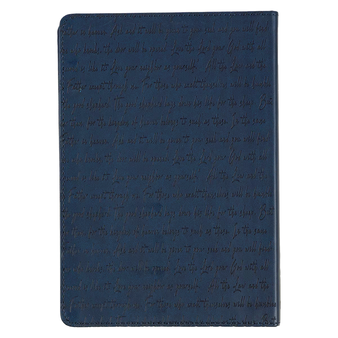 Words of Jesus for Daily Living Blue Faux Leather Devotional