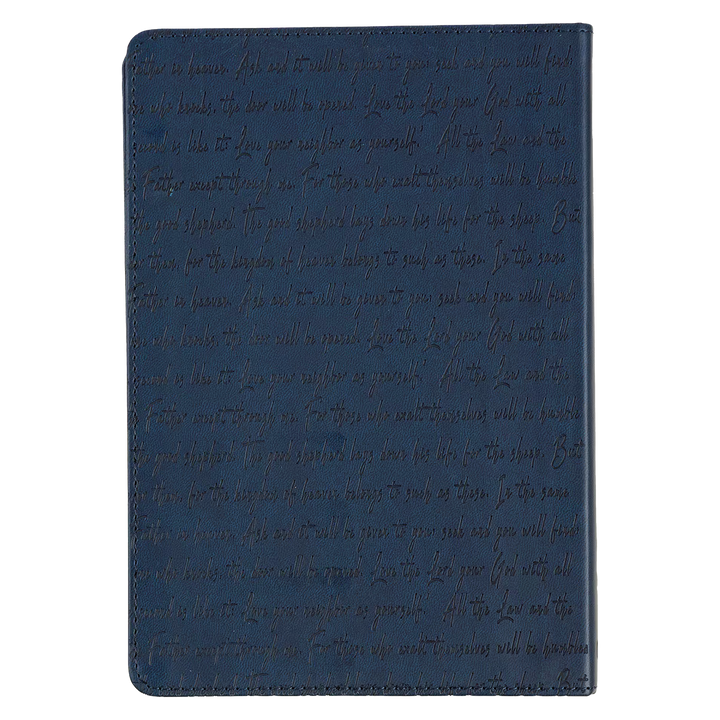 Words of Jesus for Daily Living Blue Faux Leather Devotional