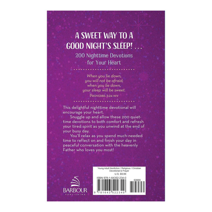 Your Sleep Will Be Sweet (Teen Girls): 200 Nighttime Devotions for a Teen Girl&