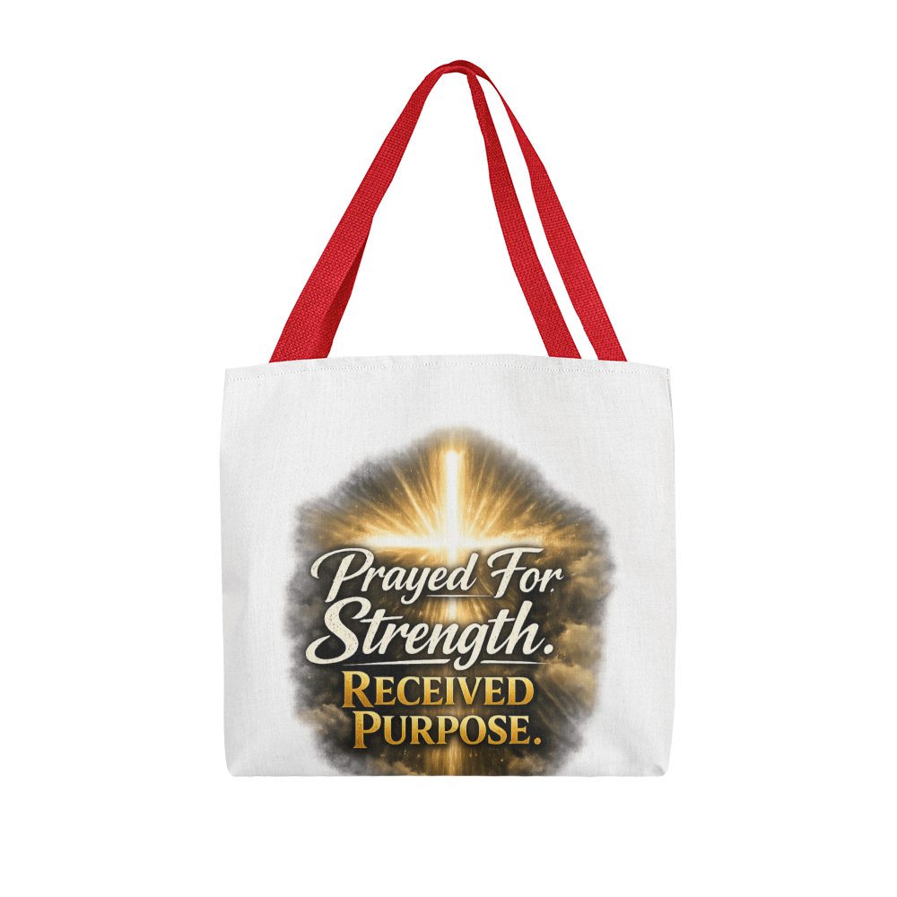 Prayed For Strength Christian Tote Bag
