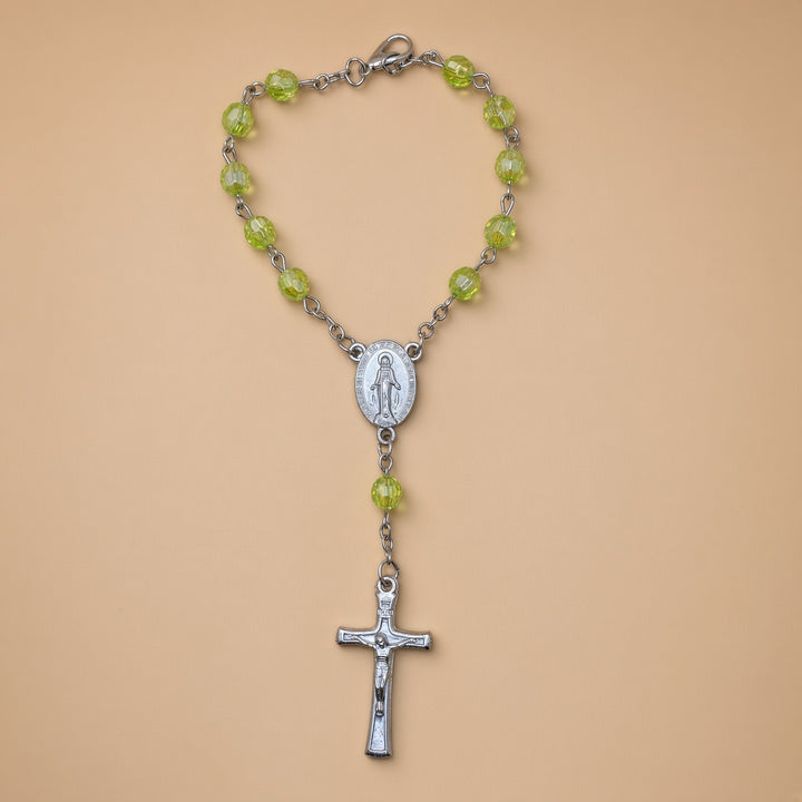 Green Bead - Car Rosary