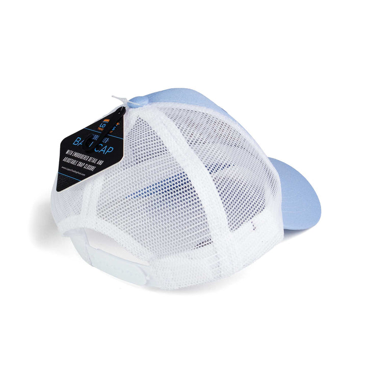 Ball Cap - Trust in the Lord, Pro 3:5-6 - Columbia Blue/White