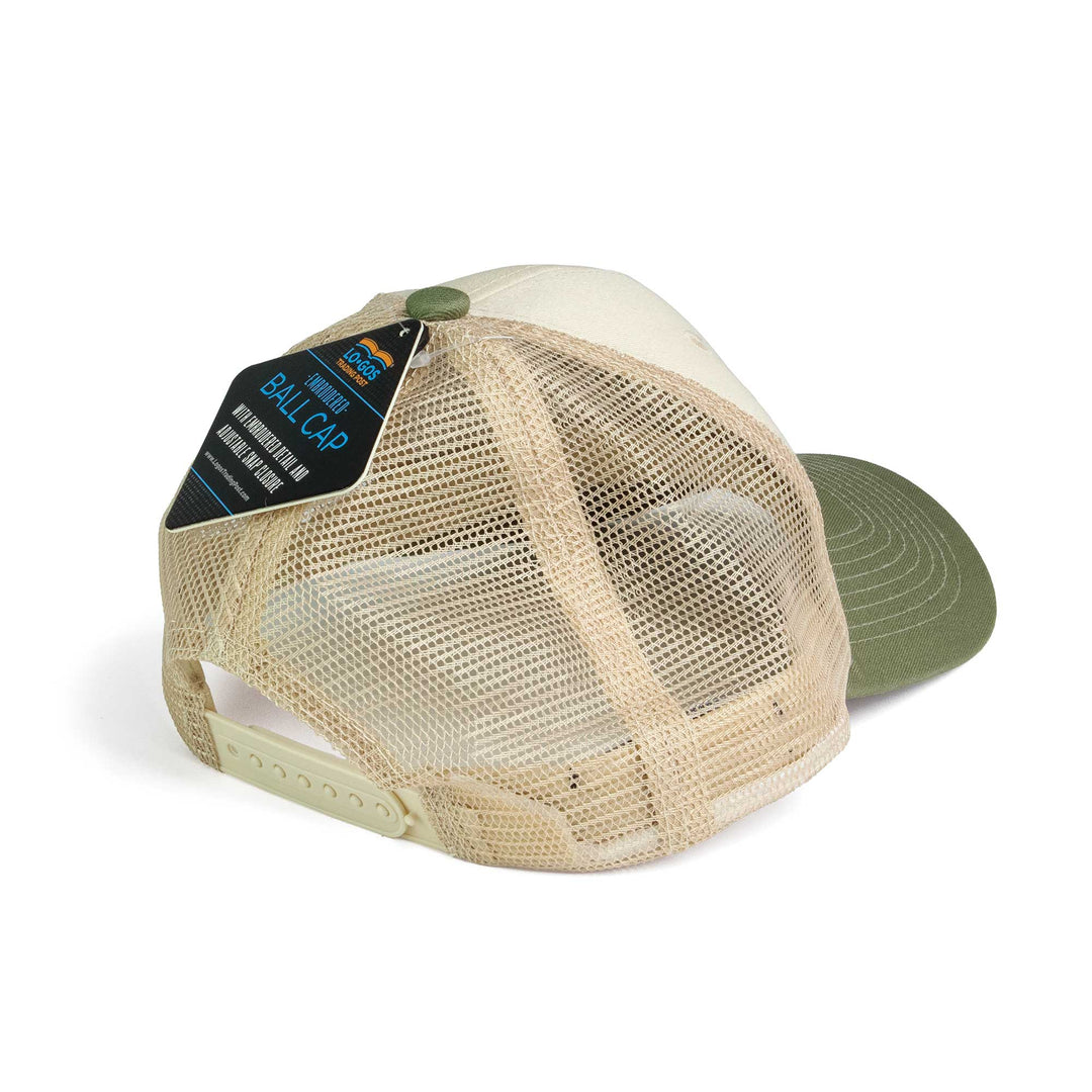 Ball Cap - Raised to Life, Rom 8:11 - Khaki and Loden