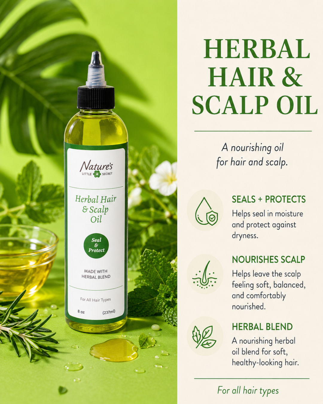 HERBAL HAIR &amp; SCALP OIL