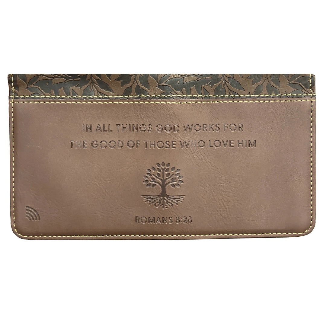God Works, Romans 8:28 - Logos Tap Slim Wallet