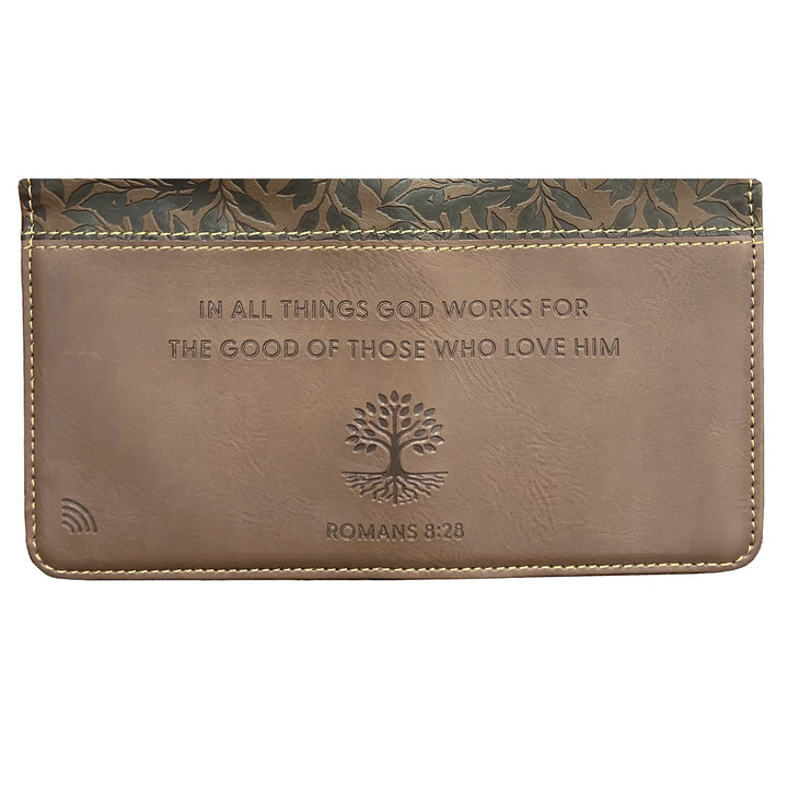 God Works, Romans 8:28 - Logos Tap Slim Wallet