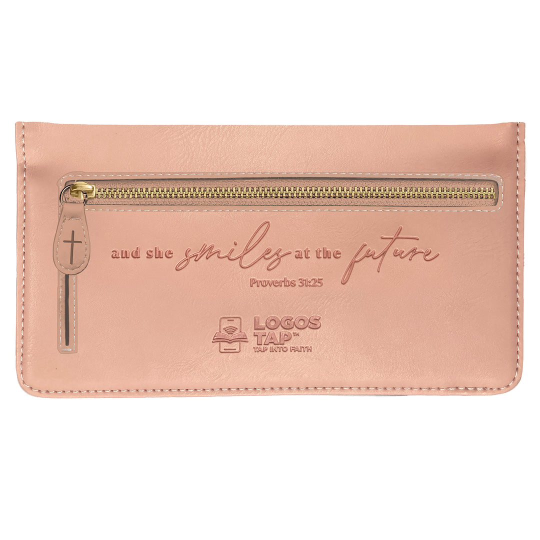 She is Strong, Proverbs 31:25 - Logos Tap Slim Wallet