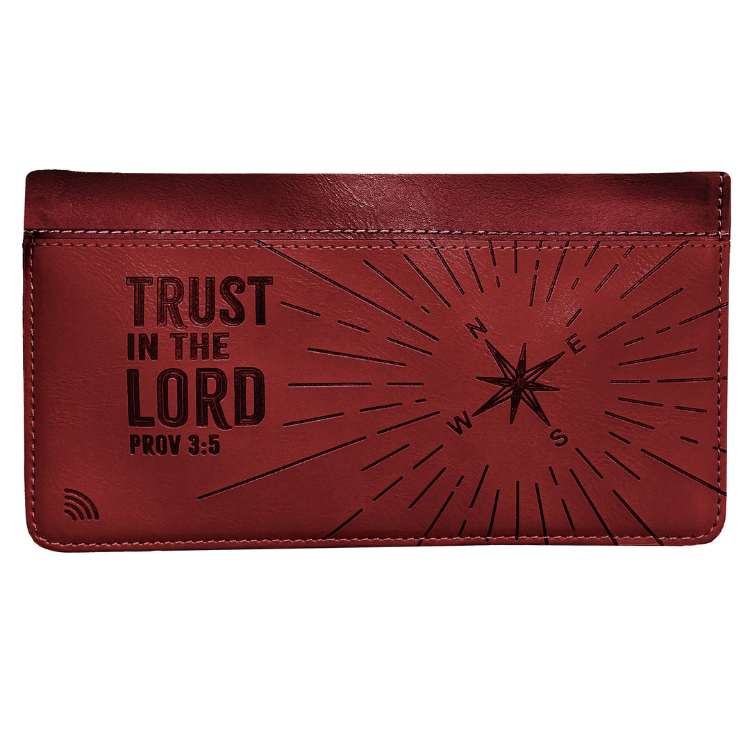 Trust in the Lord - Proverbs 3:5, Red - Logos Tap Slim Wallet