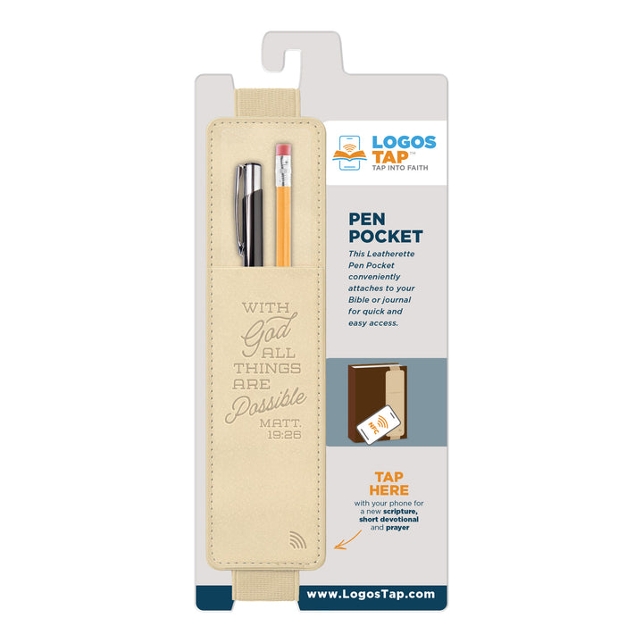 All Things Are Possible, Matt. 19:26 - Logos Tap Pen Pocket