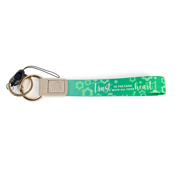 Trust, Pro 3:5 - Logos Tap Wrist Lanyard Keychain