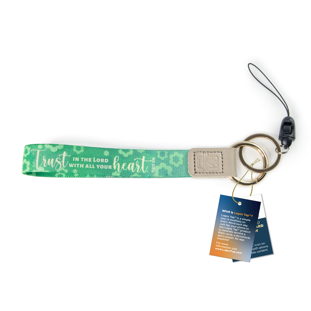 Trust, Pro 3:5 - Logos Tap Wrist Lanyard Keychain