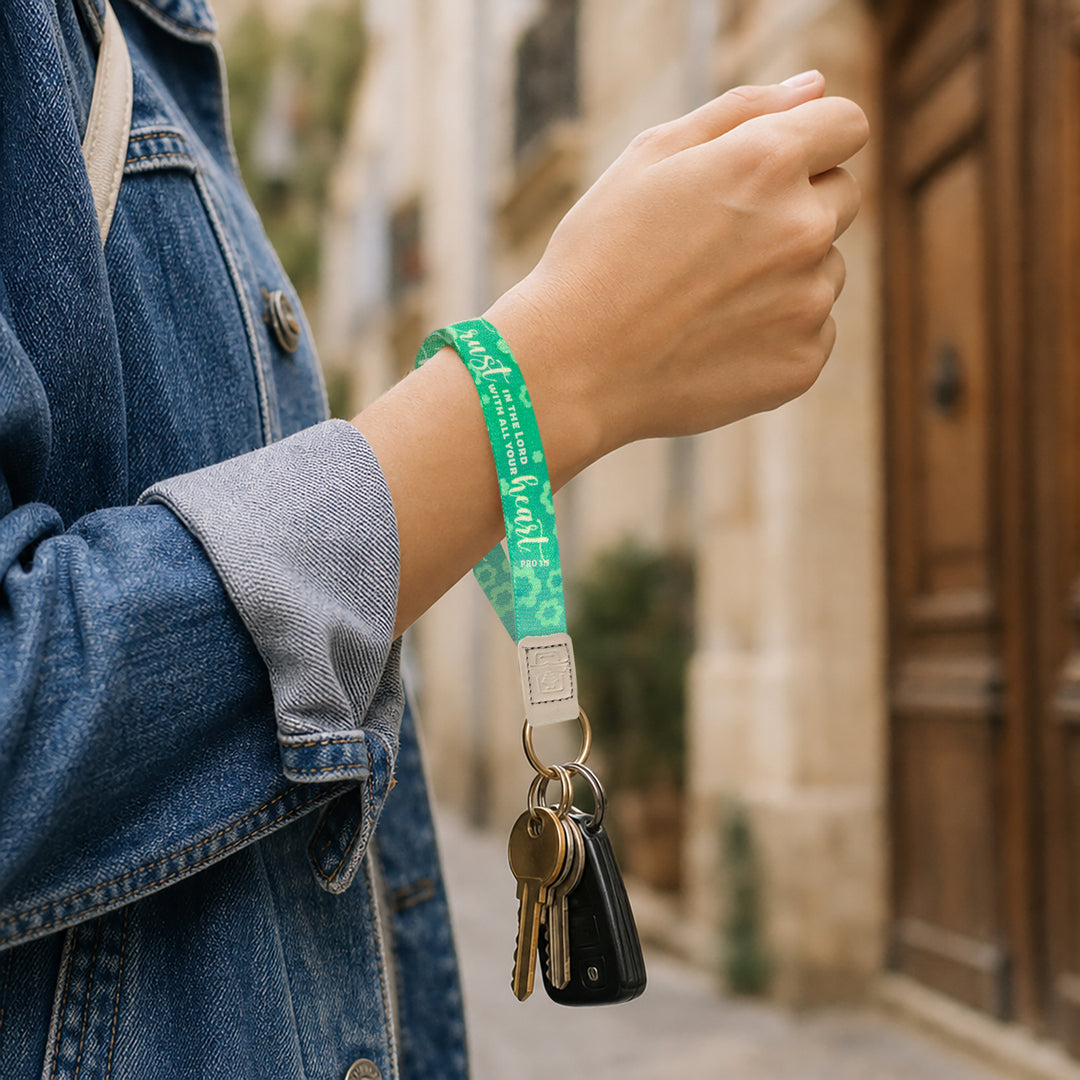 Trust, Pro 3:5 - Logos Tap Wrist Lanyard Keychain