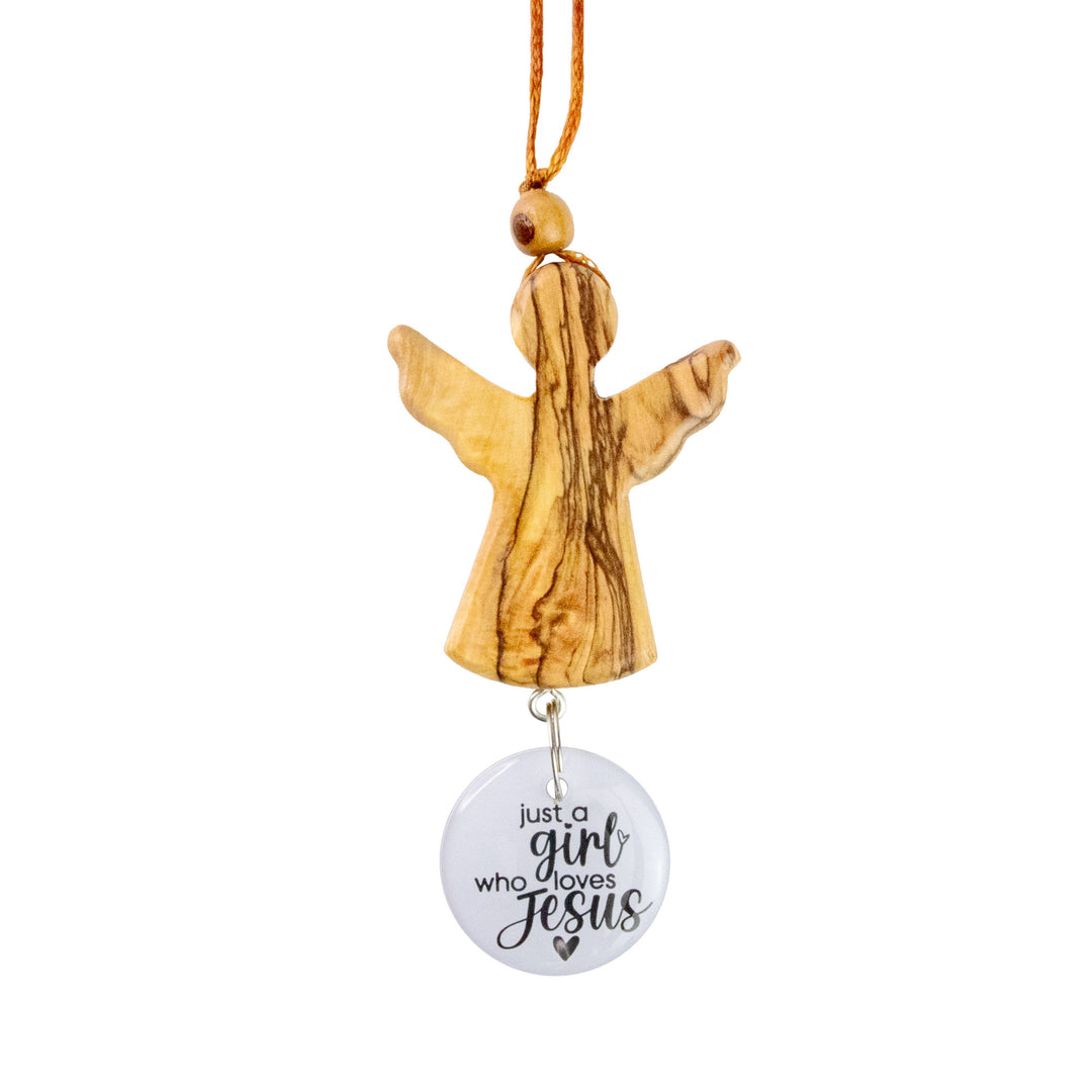 Girl Who Loves Jesus - Logos Tap Car Charm Angel