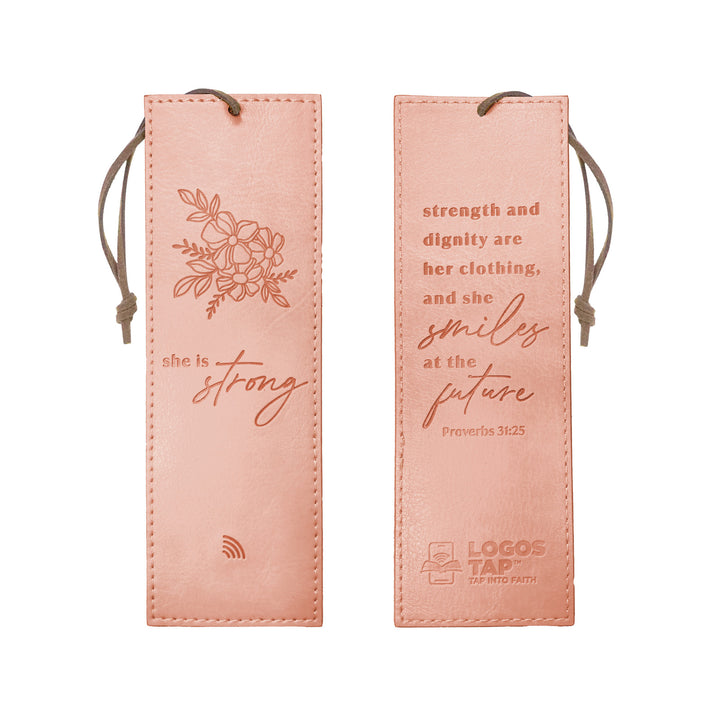 She is Strong, Proverbs- Logos Tap Bookmark