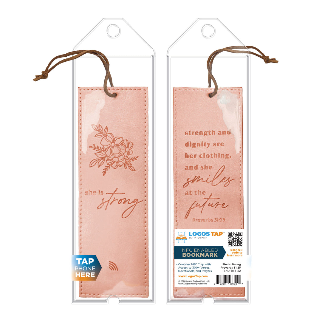She is Strong, Proverbs- Logos Tap Bookmark