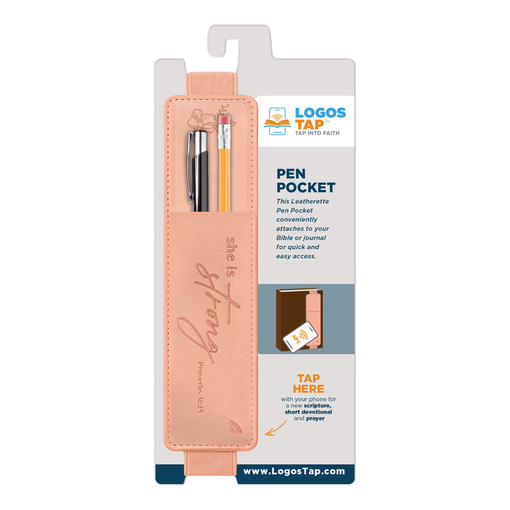 She is Strong, Proverbs 31:25 - Logos Tap Pen Pocket