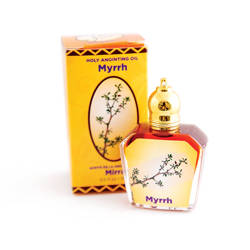 Myrrh Holy Land Anointing Oil from Israel, 1/2 oz Roller Bottle from Jerusalem, Locally Sourced Essences