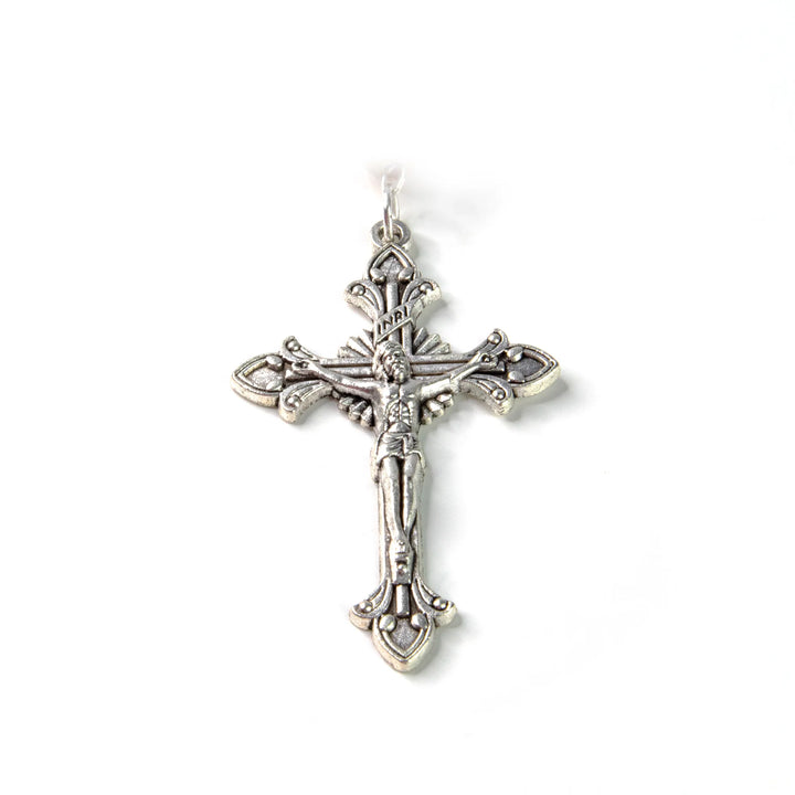 Mother of Pearl Catholic Rosary, Holy Family (Outside) Medal