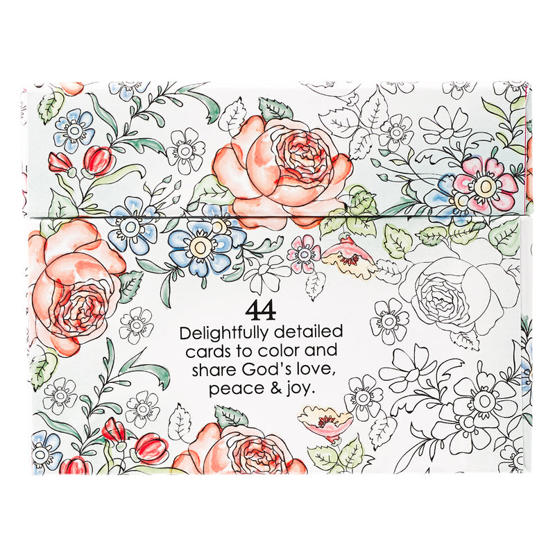 Colorful Blessings Box of Coloring Cards