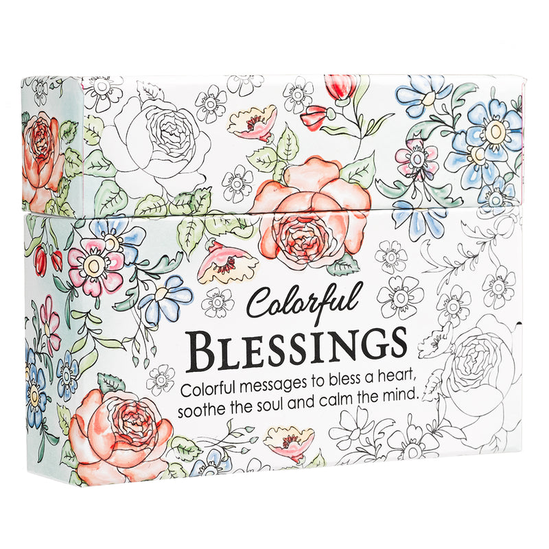 Colorful Blessings Box of Coloring Cards