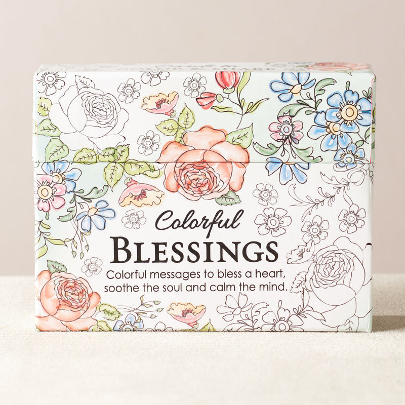 Colorful Blessings Box of Coloring Cards