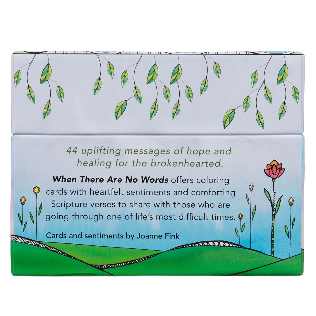 When There Are No Words Cards To Color And Comfort BY JOANNE FINK Coloring Cards