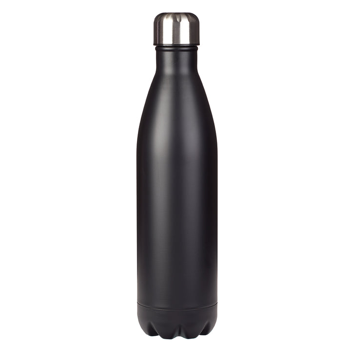 Strong and Courageous Black Stainless Steel Water Bottle - Joshua 1:9