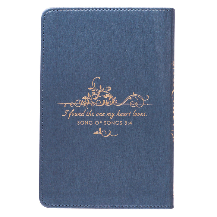 Mr. &amp; Mrs. 366 Devotions for Couples Blue Faux Leather Devotional By Rob &amp; Joanna Teigen General Gift Book
