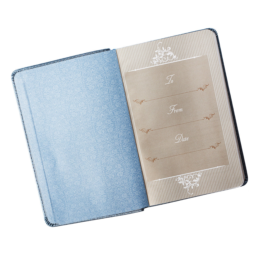 Mr. &amp; Mrs. 366 Devotions for Couples Blue Faux Leather Devotional By Rob &amp; Joanna Teigen General Gift Book