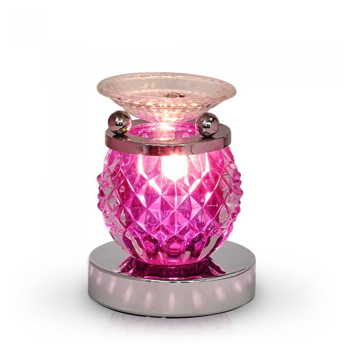 Glass Geo Purple Oil Warmer