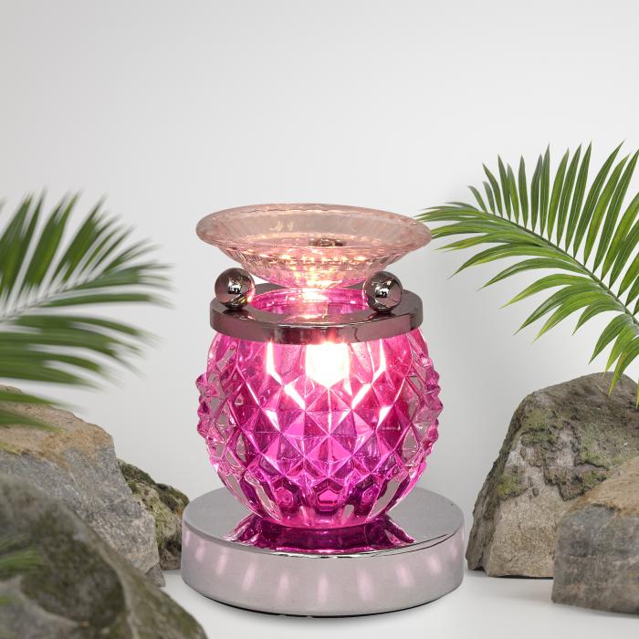 Glass Geo Purple Oil Warmer