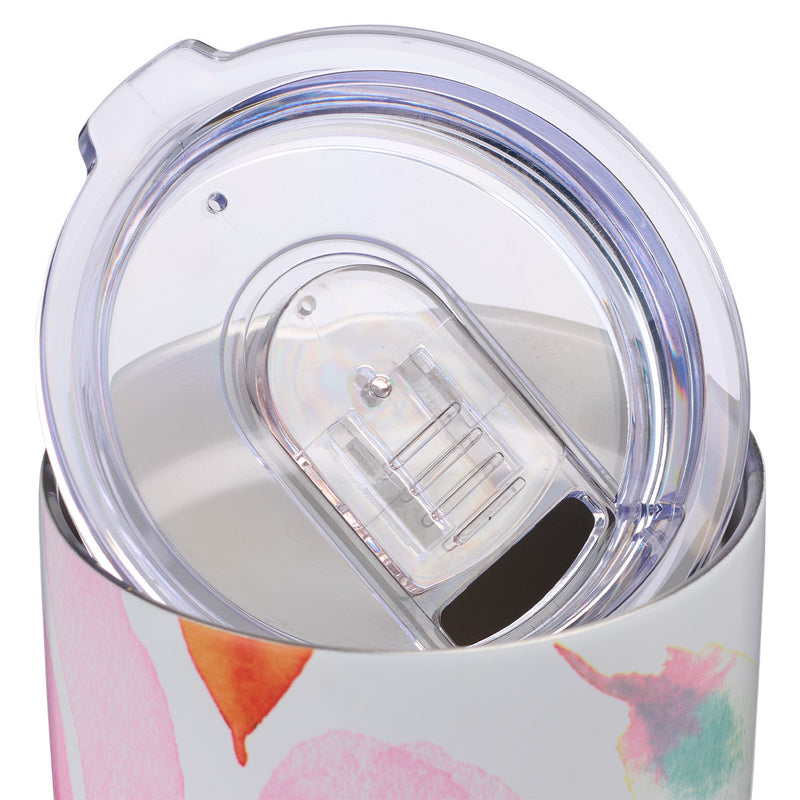 Shine Your Light Pink Daisies Stainless Steel Travel Mug