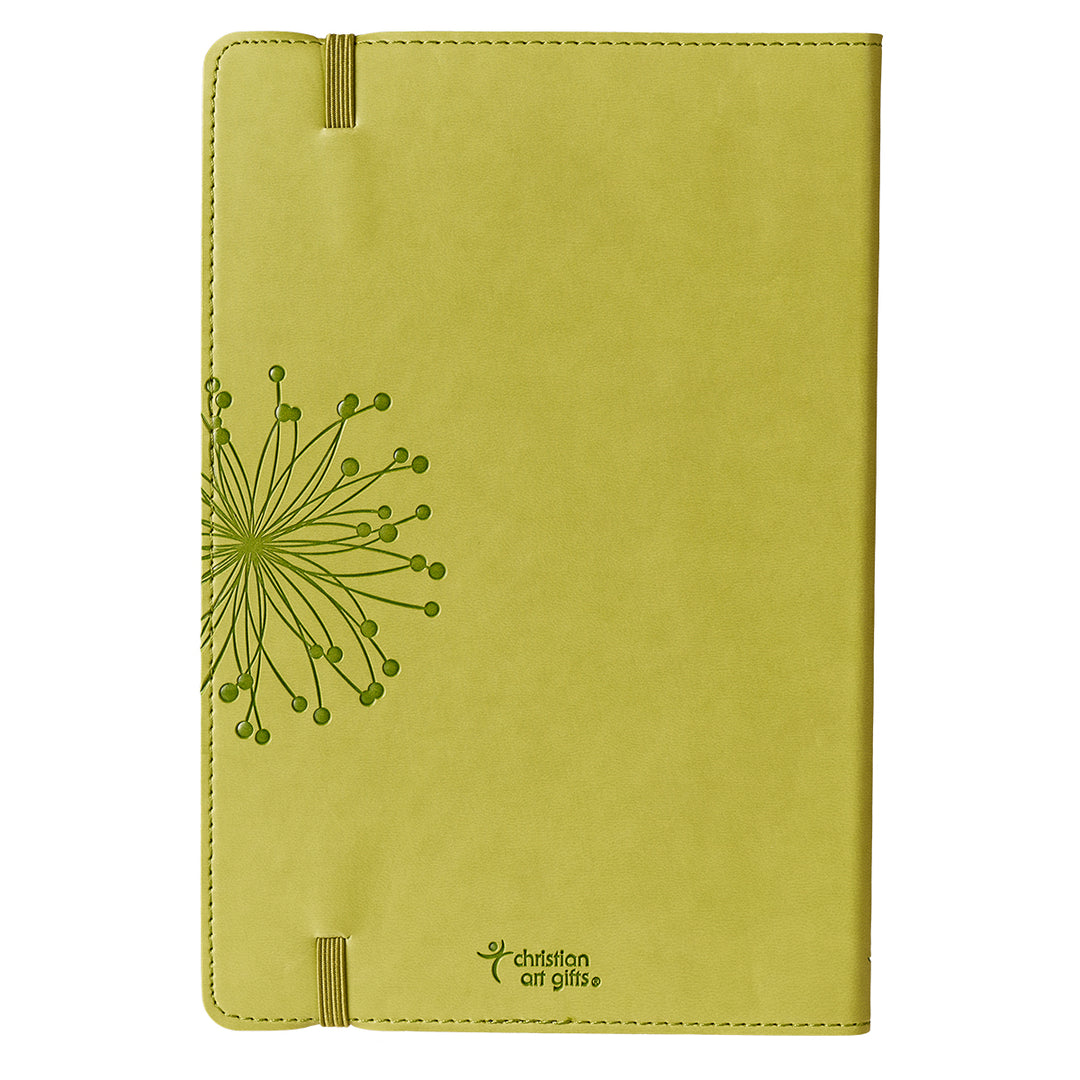 Green Faux Leather Journal | My Strength and Song - Psalm 118:24 - Journal