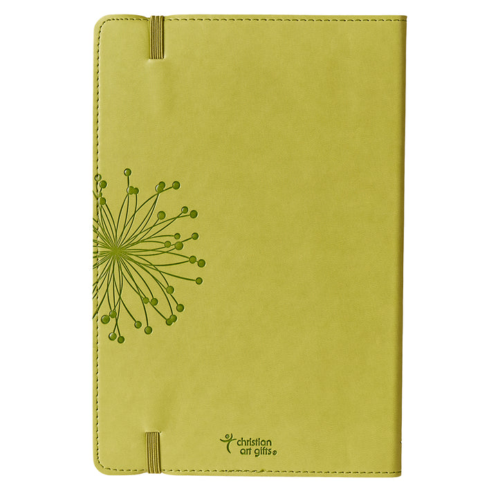 Green Faux Leather Journal | My Strength and Song - Psalm 118:24 - Journal
