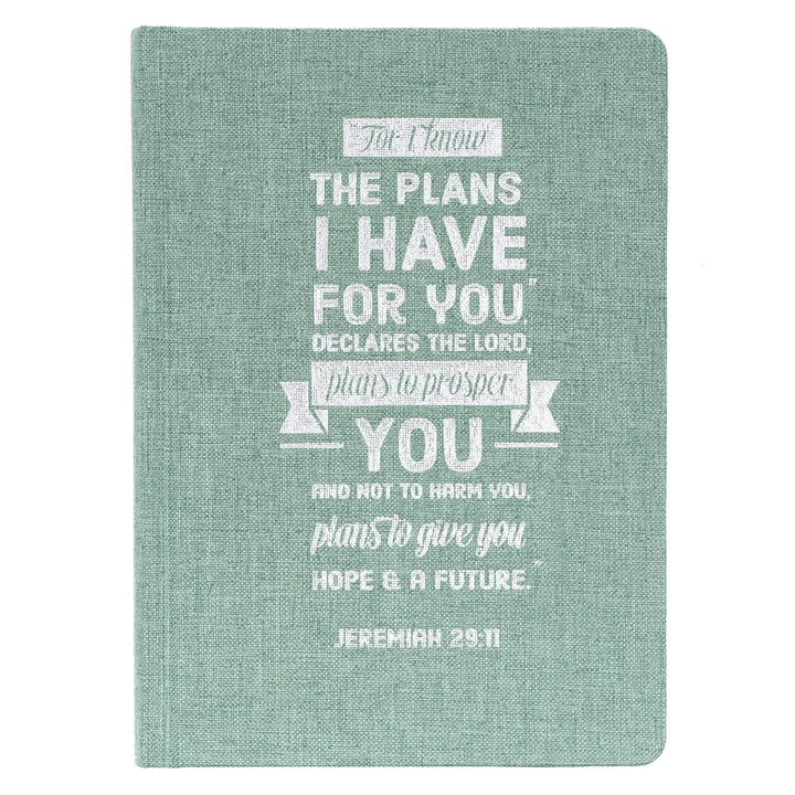 I Know The Plans Jeremiah 29:11 - Hardcover Linen Journal