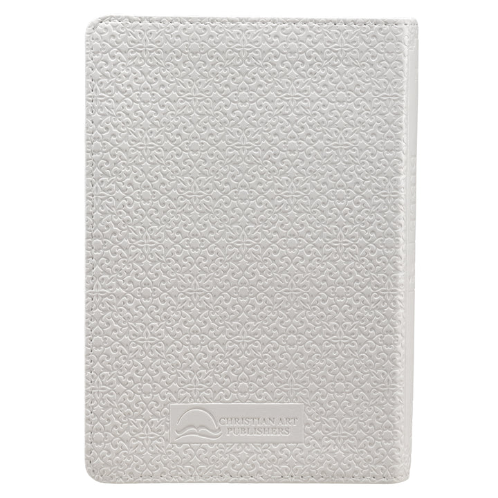 White Faux Leather Compact King James Version Bible