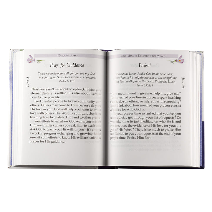 One-Minute Devotions for Women Hardcover By Carolyn Larsen - General Gift Book
