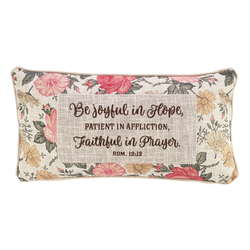 Be Joyful In Hope Rectangular Pillow - Romans 12:12