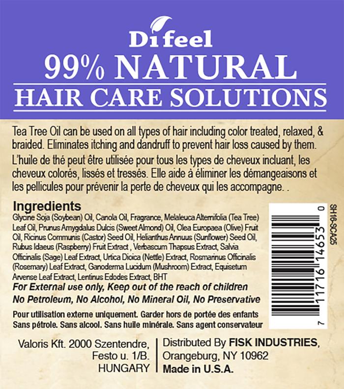 DIFEEL HAIR OIL - SCALP CARE HAIR OIL 2.5 OZ